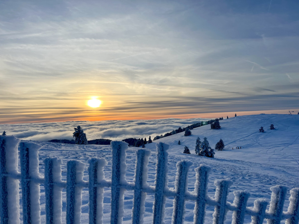 Sonnenuntergang an der "Crête des Vosges"