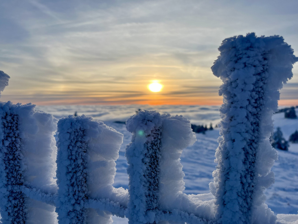 Sonnenuntergang an der "Crête des Vosges"