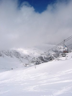 Tiefschnee an der DSB Chalet de Bellecote