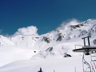 Unterer Abschnitt der Abfahrten &amp;quot;Bellecote/Rochu&amp;quot; von der Talstation DSB Chalet de Bellecote