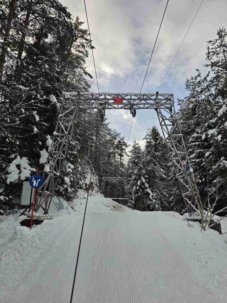 Stütze 3, direkt danach ist die Ausstiegsstelle.
