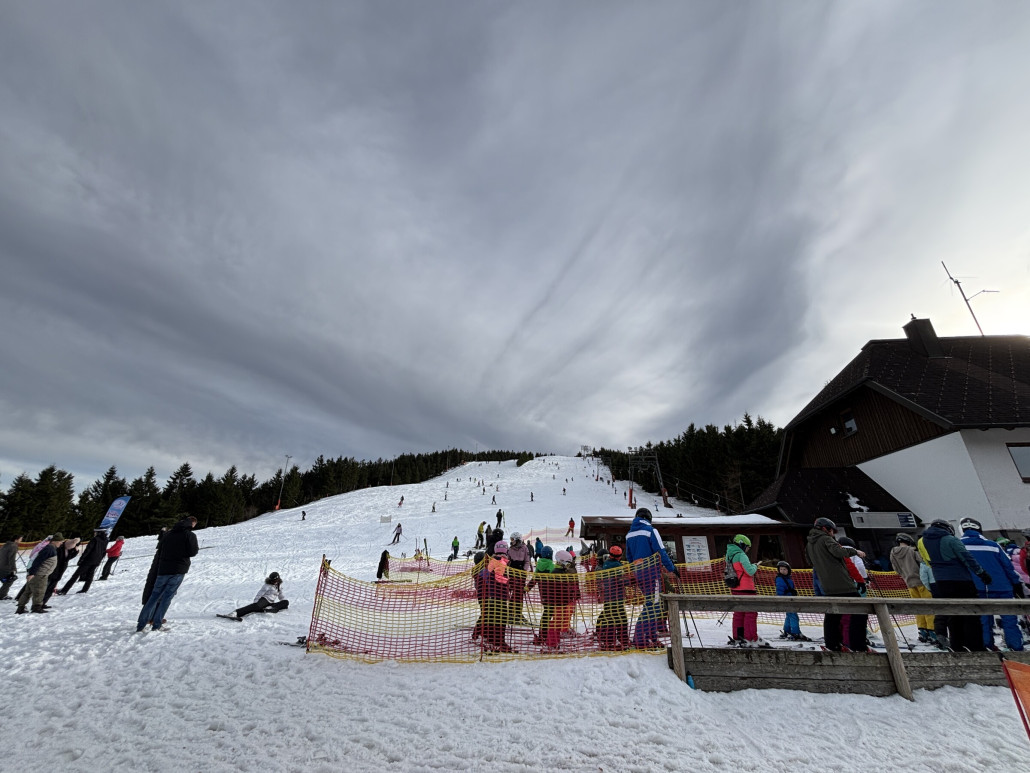 Ein letzter Blick auf den Hang - arg viel mehr war nachher nicht mehr los…