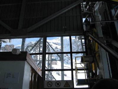 In der Talstation der PB Aiguille Rouge