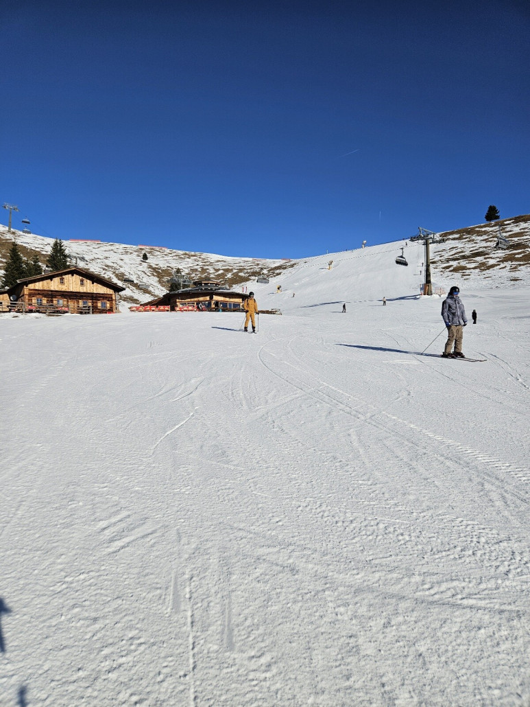 Neben der Piste schon mau