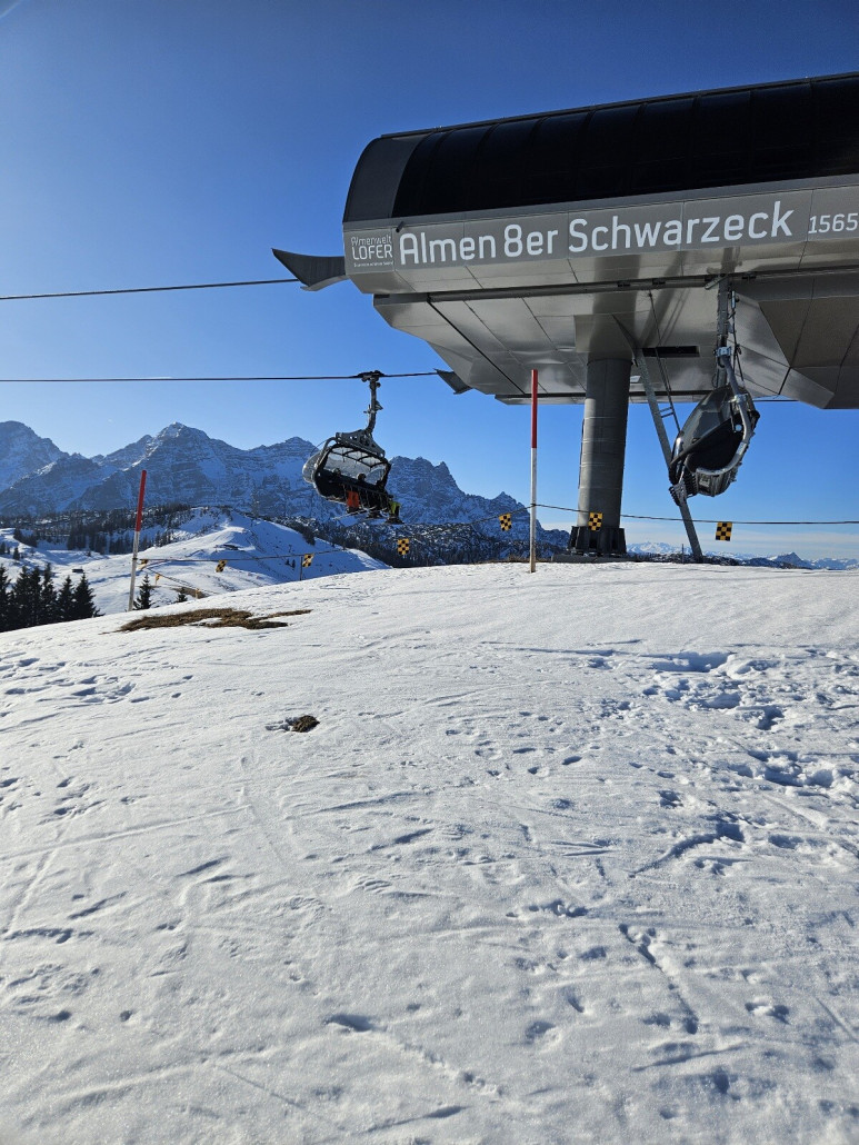 Weil die Pisten hier gut waren und auch etwas weniger los, bin ich den Alm 8er öfters gefahren