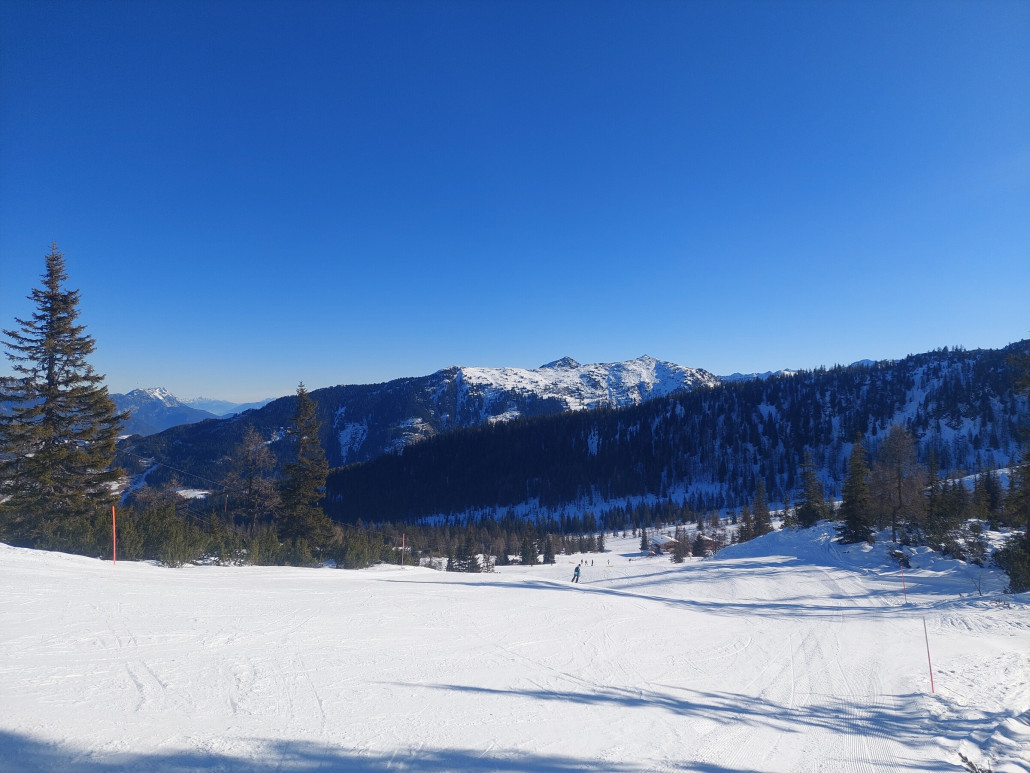 Die zugehörige kupierte Piste