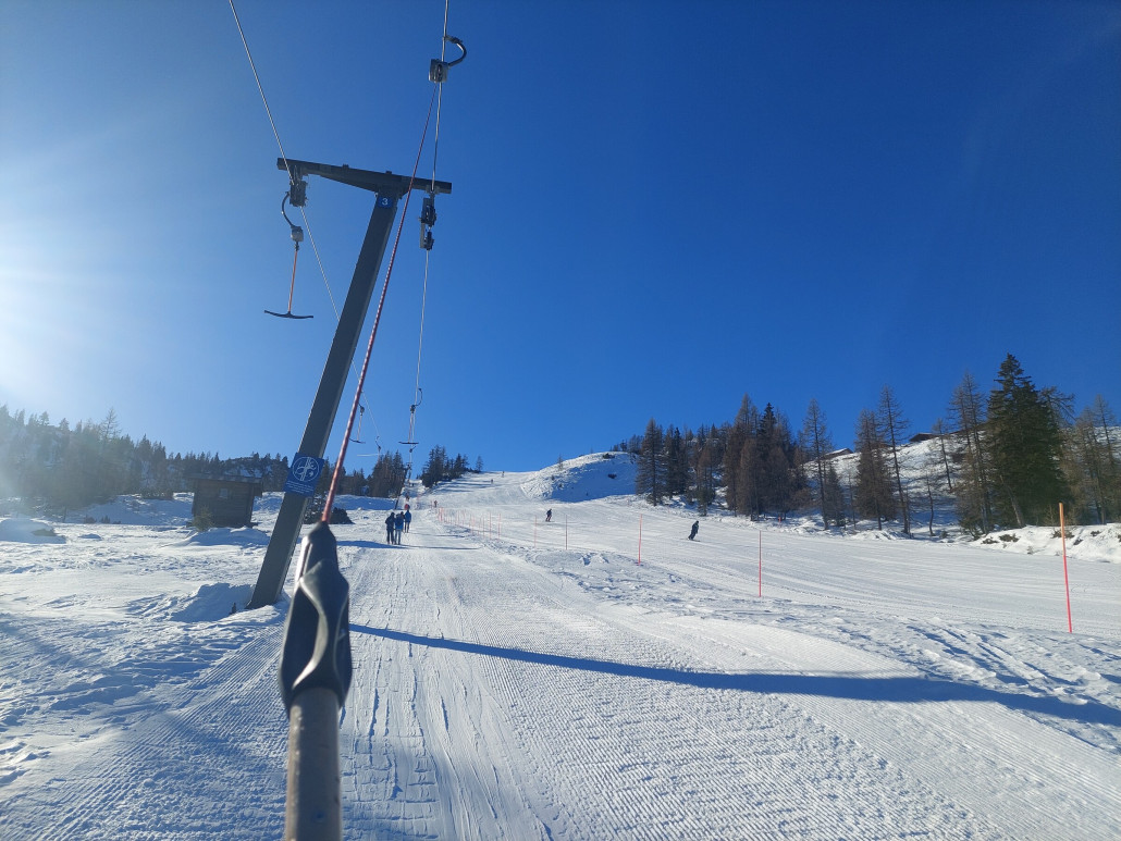 Hinterfager, die Piste daneben machte heute richtig Spaß!