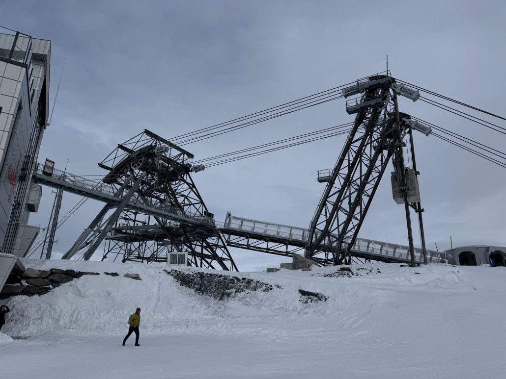 Und endlich oben am Cime de Caron - aber es hat zugezogen