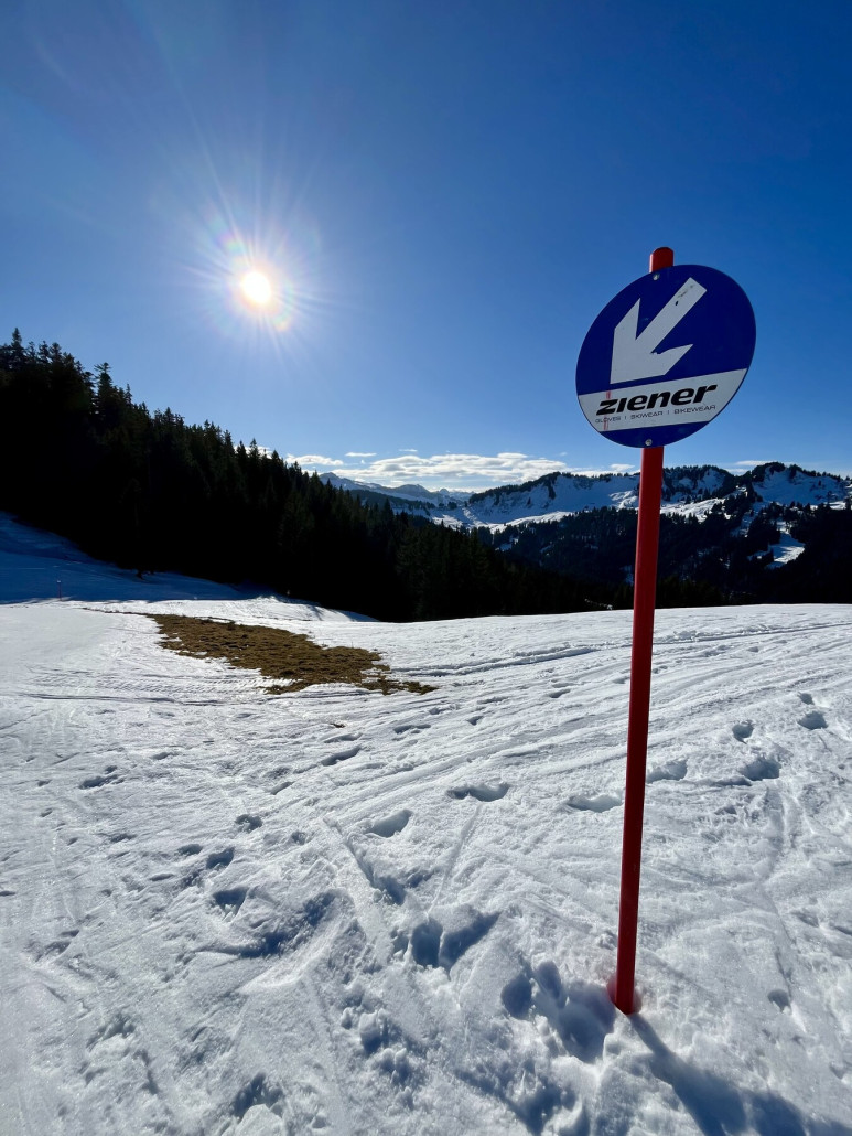 Blaue Kurzanbindung zur Familienabfahrt via Gipfel Gelbhansekopf