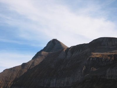 Erster Blick zum 2680 m hohen Ziel: das Faulhorn, das von der Namensgebung her gut zu einer hervorstechenden Charaktereigenschaft des Berichterstatters passt