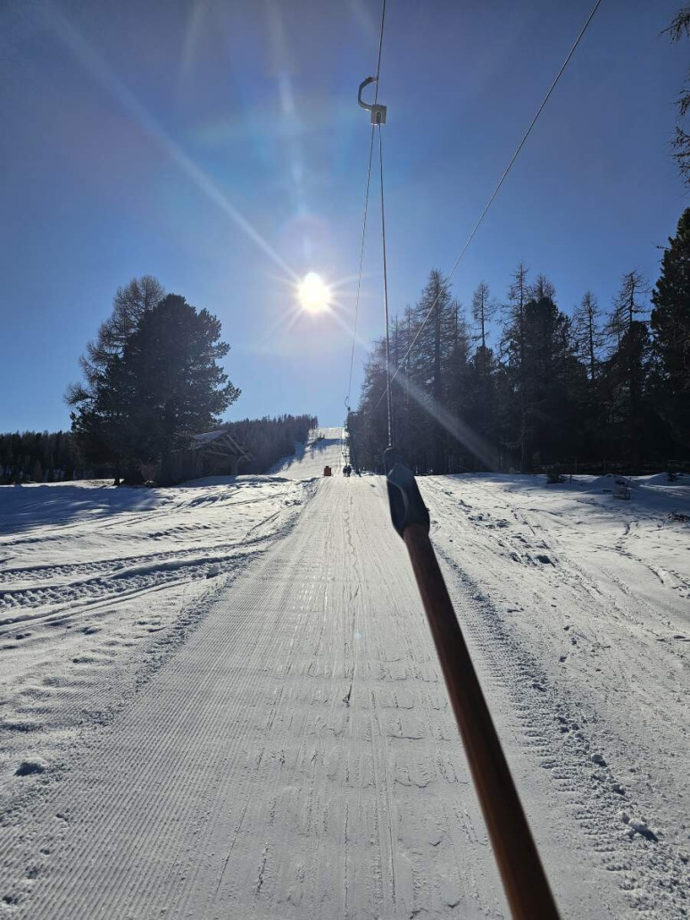 Auffahrt mit dem Stoichartlift.