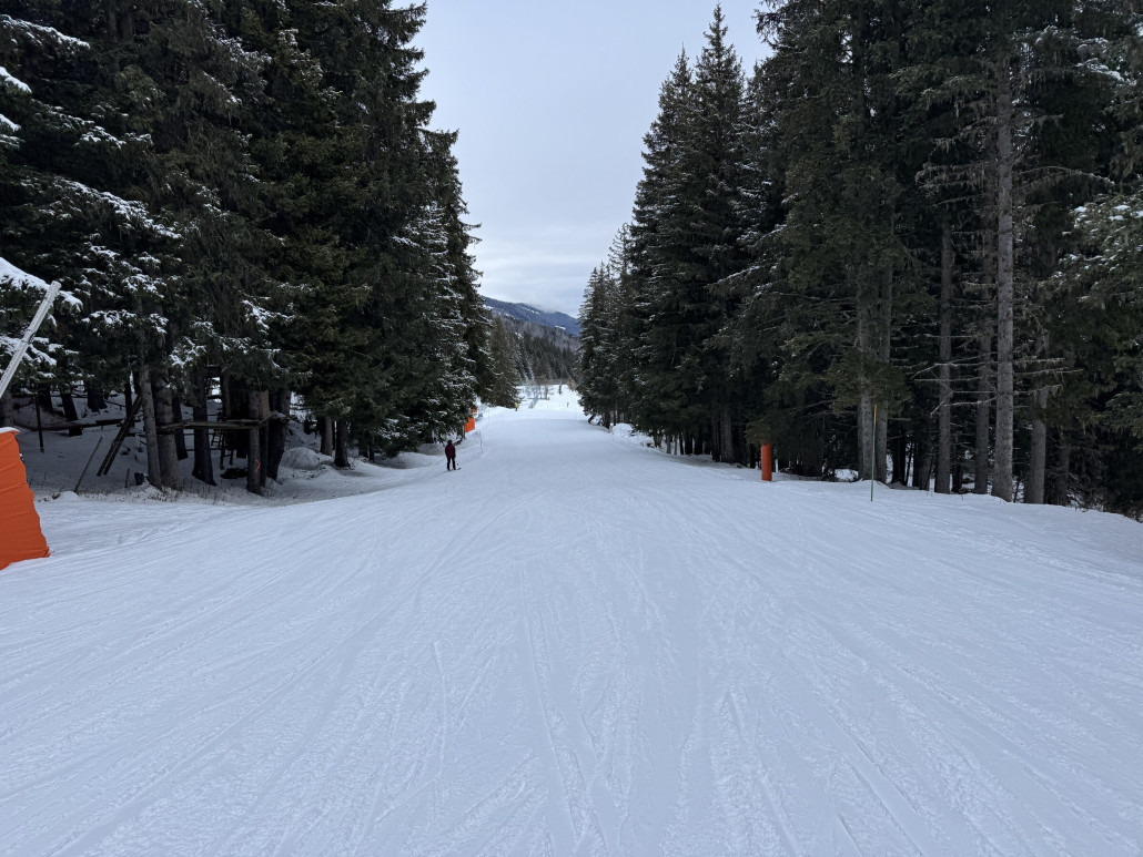 Auf der Truite, die von Mottaret nach Meribel Centre bzw. Chaudanne geht