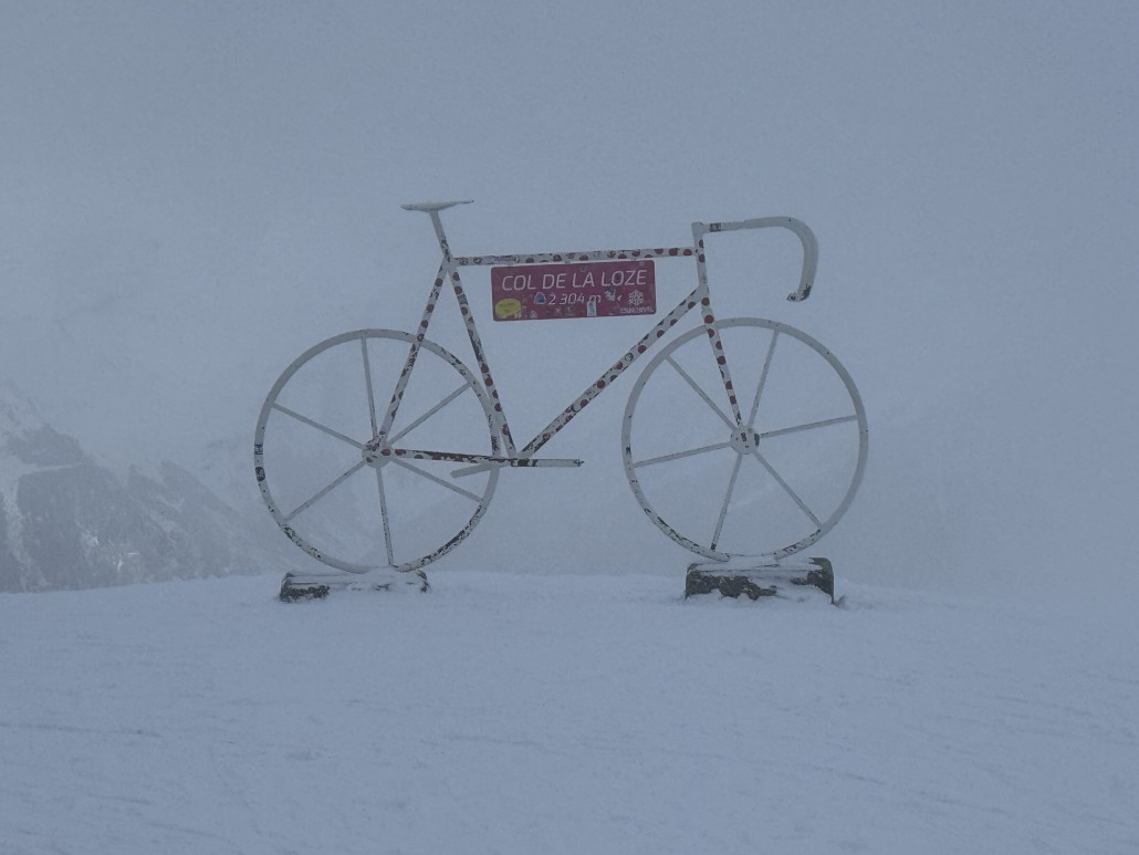 Sprung zum Col de la Loze, es hat wieder zugezogen