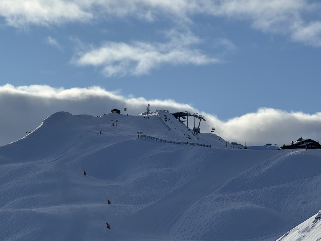 Blick zur Tougnette, wo der Saint-Martin-Express 2 ankommt
