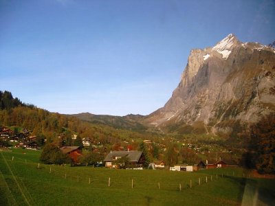 Das Wetterhorn in seiner klassischen Pose oberhalb Grindelwald