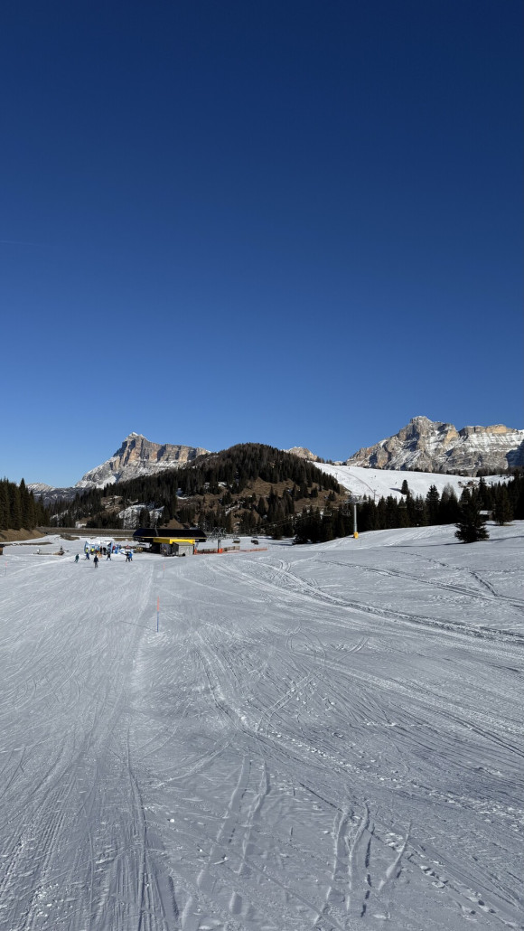 Abfahrt zum Sessellift Braia Fraida