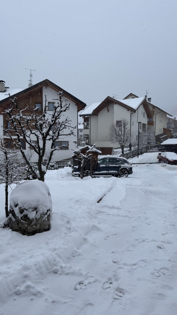 Vor der Heimreise war erst einmal Freischaufeln angesagt