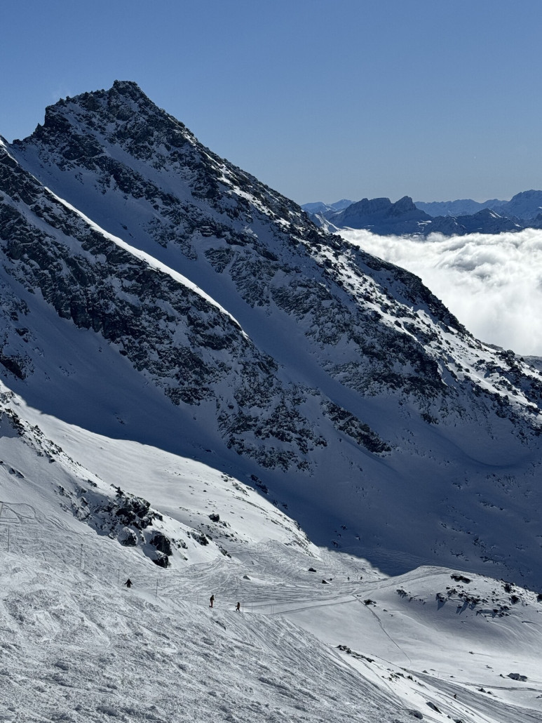 Coraia, allerbester Schnee, kein Wunder hier auf über 3000m
