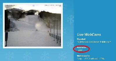 Hauser Kaibling - Kaibling 6er Tal<br />1268 m - wer bietet eine tiefer gelegene, eingeschaltete Schneekanone?