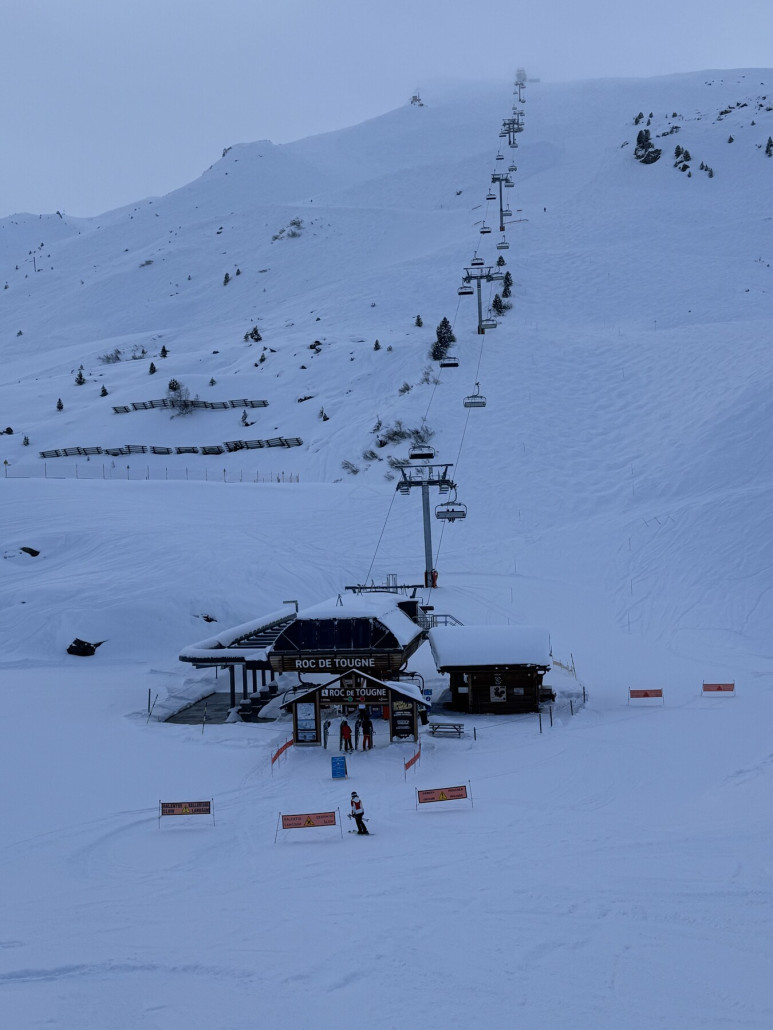 Morgens an der Roc du Tougne war die Sicht noch gut, kurze Zeit später nur noch okay