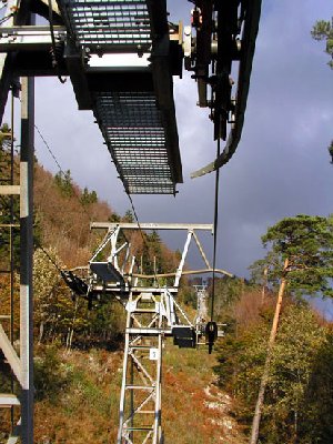 Auf der Strecke der ersten Sektion