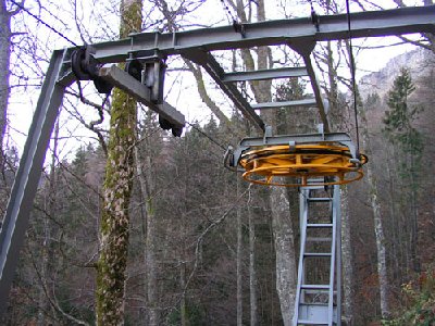 Plötzlich steht da die Bergstation des Skiliftes Bödeli (WSO, Balmberg)