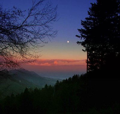 Blick über die Kählenpiste nach Norden ins Mittelland