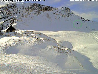 Man kann die Pistenraupe erkennen