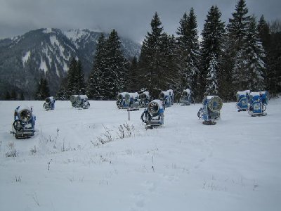 Kanonen an der unteren Suttenalm