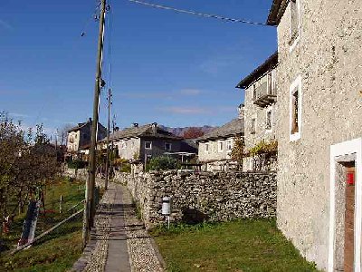 Das schöne Dorf Verdasio. 100% Autofrei