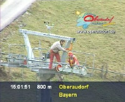 Arbeiten am Förderseil