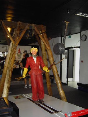 SCHL Davos-Bolgen-erster Bügel-Skilift der Welt.