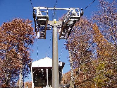 Stütze 6 vor der Bergstation