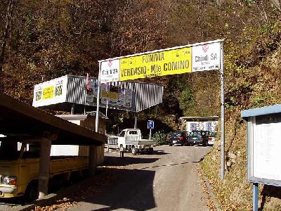 Talstation ist gut versteckt in einem Tobel.