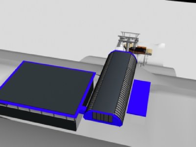 blick auf die Strecke, die hohen Stützen sieht man hier wenig bis garnicht...