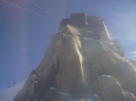 so schauts unterhalb der Bergstation aus- 100 % Neigung...