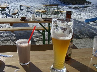 frühstück und mittagsmenü in einem - ein prost auf die gamsmilch