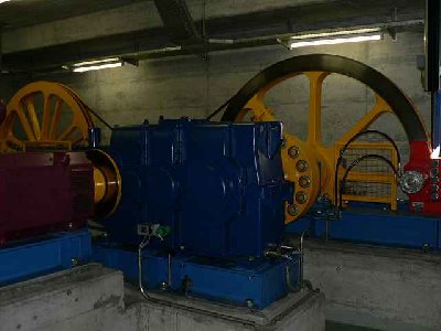 Antrieb der Pendelbahn Monte Lema