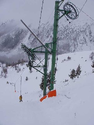 Bergab selbiger. Nichts für Schwache Eier. ;-)