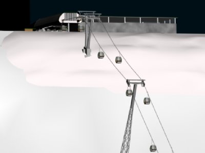 blick auf die mittelstation, zweite sektion ist natürlich noch nicht da, das &amp;quot;geformte&amp;quot; im Vordergrund wird evtl ein Felsen.