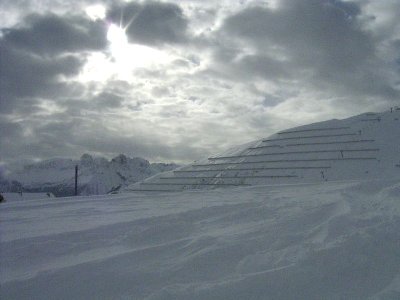 Wintereindrücke: Cima d'Uomo und Colac im Hintergrund
