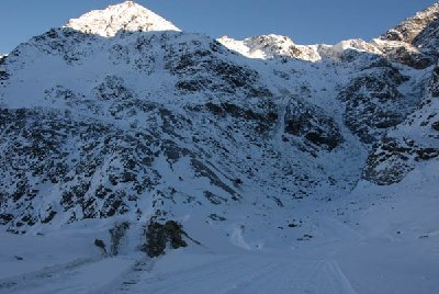Kaum zu glauben, daß es da heruntergegangen ist.