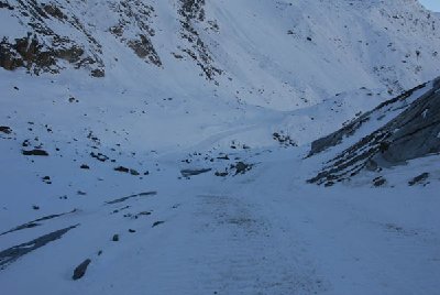 Eine ganz kurze Gegensteigung ist zu überwinden.