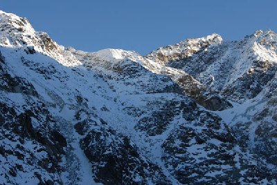 Obwohl ich gar nicht so weit weg bin, kann man die Trasse fast nicht erkennen.