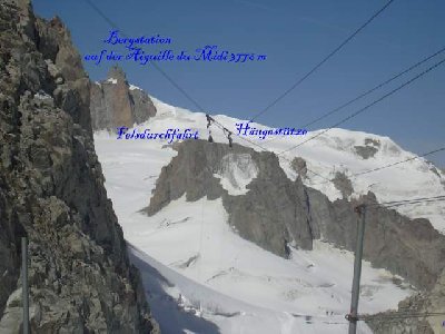 ganz klein sind die Gondeln an der Stütze erkennbar