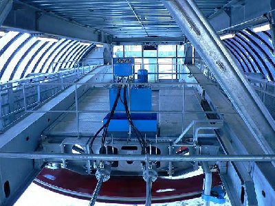 Ganze Spannstation von innen