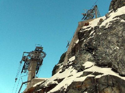 Nahaufnahme oben der Egginer 1 &amp;amp; 2 Lifte...