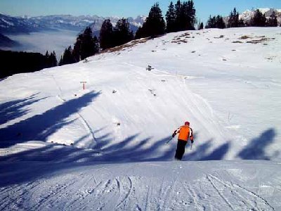 Hier ist Schwung gefragt! Runter und dann rauf!