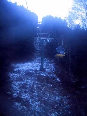 Der Niederhalter vor dem sehr steilen Stück.