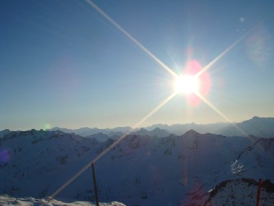 Um 9.00 auf dem Gemsstock.